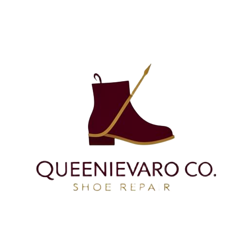 Queenievaro Co. shoe repair logo